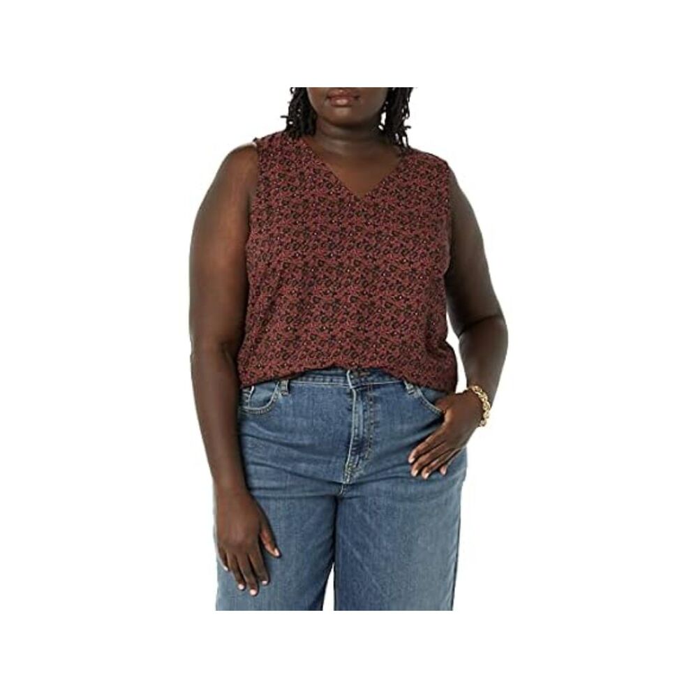 Amazon Essentials Women Standard Sleeveless Layering Tank Top V-neck